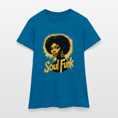 T-shirt dam - antikblå safirljung