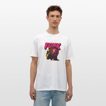 Funk Head, T-shirt herr - vit