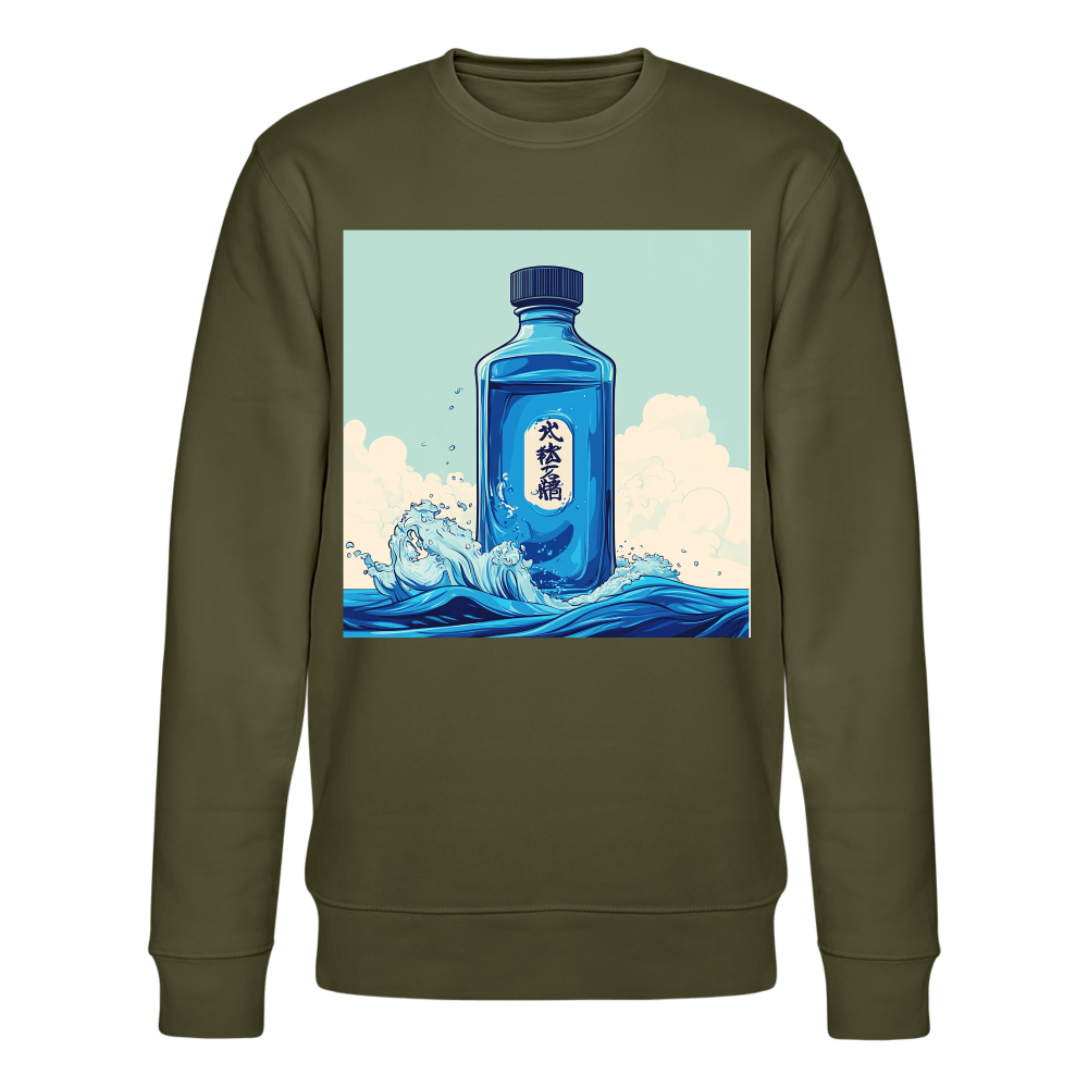 I Blått och Tystnad, Ekologisk sweatshirt CHANGER unisex från Stanley/Stella - kaki