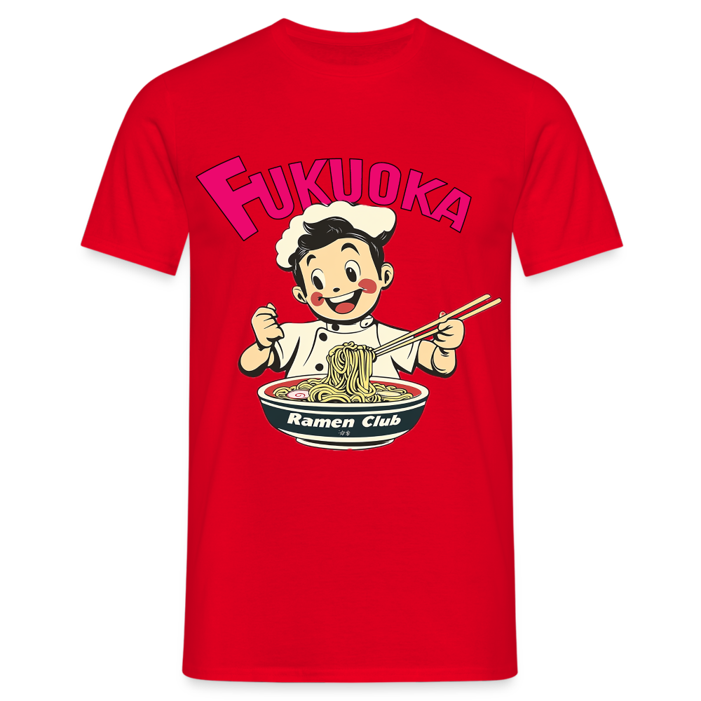 Fukuoka Ramen Club, T-shirt herr - röd