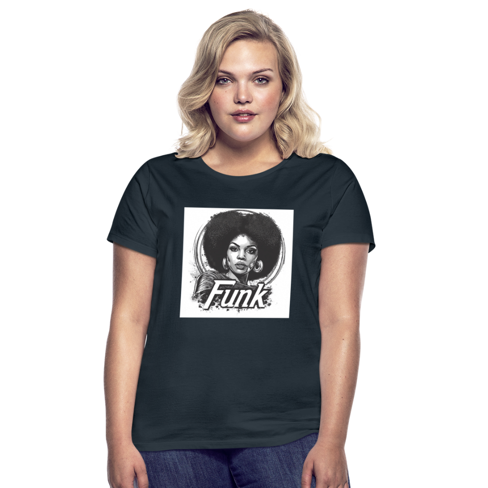 Funk Queen: Power in Motion, T-shirt dam - marinblå