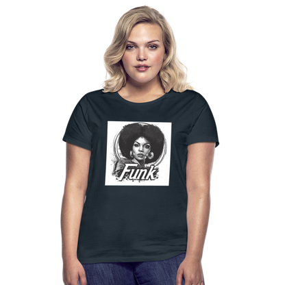 Funk Queen: Power in Motion, T-shirt dam - marinblå