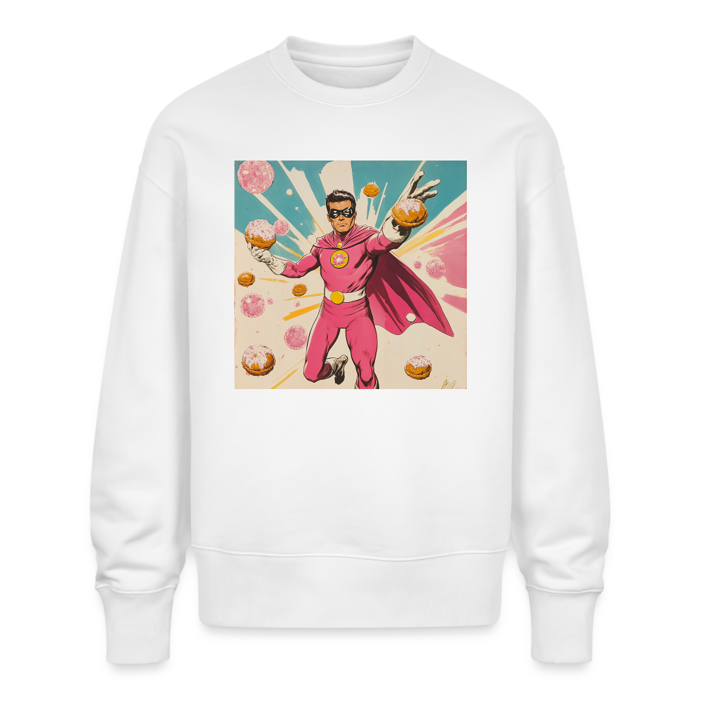 Frosting-Fury, Ekologisk oversizetröja RADDER unisex från Stanley/Stella - vit