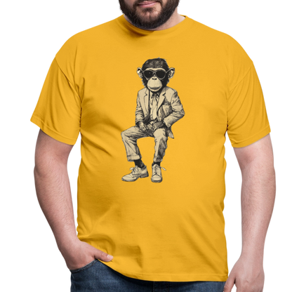 Mod Monkey, T-shirt herr - gul