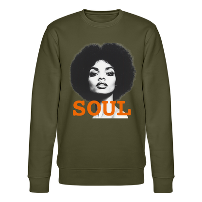 Soul PWR, Ekologisk sweatshirt CHANGER unisex från Stanley/Stella - kaki