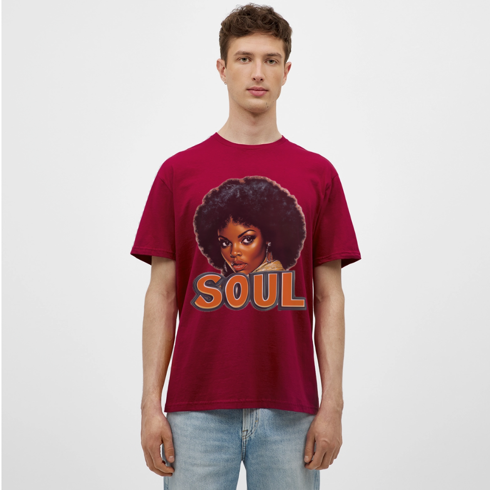 Soulful Vibes, T-shirt herr - tegelröd