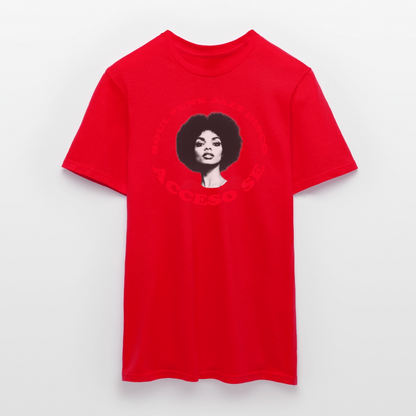 Where Music Lives – Powered by Acceso Family, T-shirt unisex - röd