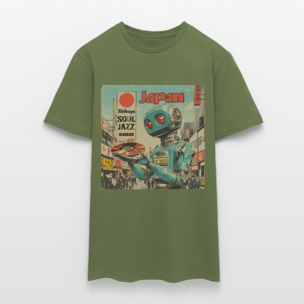 Shibuya Soul Jazz Classics, T-shirt herr - Militärgrön