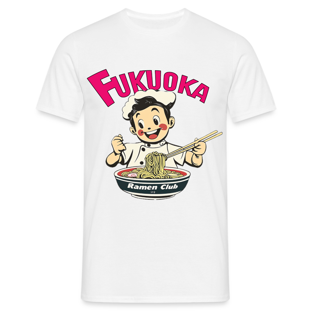 Fukuoka Ramen Club, T-shirt herr - vit