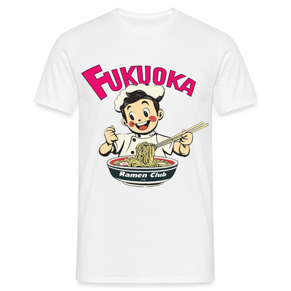 Fukuoka Ramen Club, T-shirt herr - vit