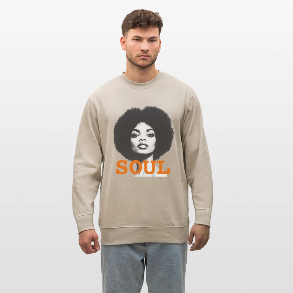 Soul PWR, Ekologisk sweatshirt CHANGER unisex från Stanley/Stella - beige