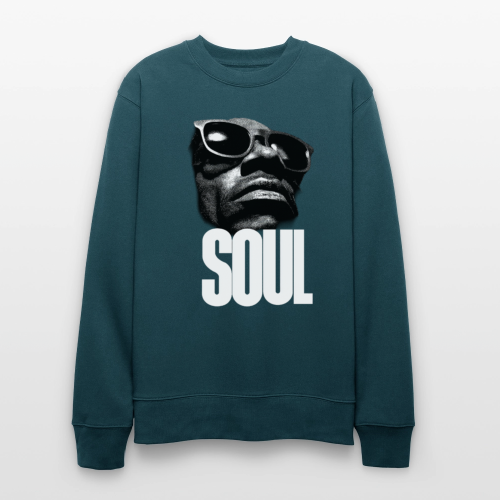 Soul Frequency, Ekologisk sweatshirt CHANGER unisex från Stanley/Stella - mörk petrol
