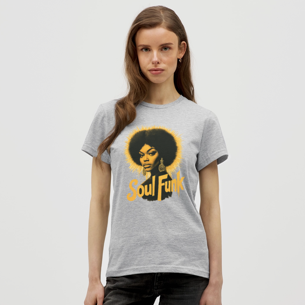 Soul Funk, T-shirt dam - gråmelerad