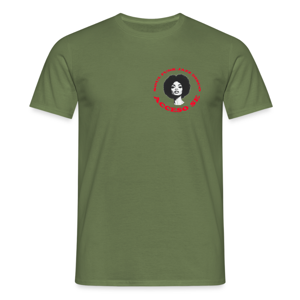 Where Music Lives – Powered by Acceso Family (small print), T-shirt unisex - Militärgrön