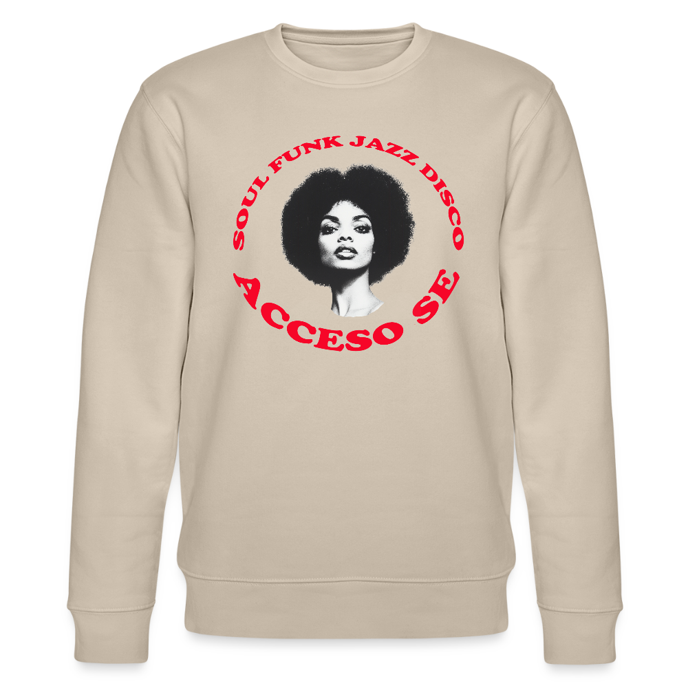 Where Music Lives – Powered by Acceso Family, Ekologisk sweatshirt CHANGER unisex från Stanley/Stella - beige