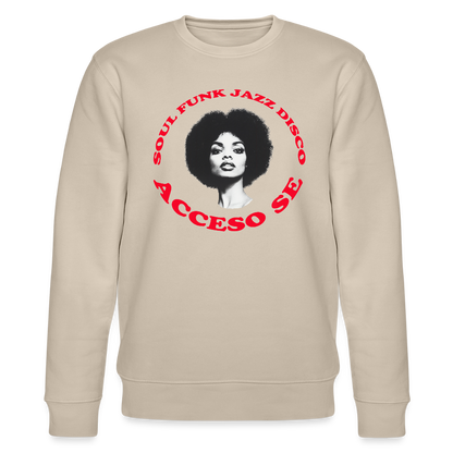 Where Music Lives – Powered by Acceso Family, Ekologisk sweatshirt CHANGER unisex från Stanley/Stella - beige