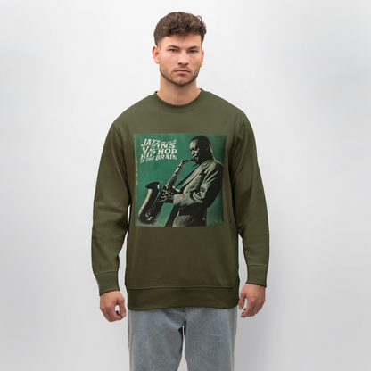 Groove in the Mind, Ekologisk sweatshirt CHANGER unisex från Stanley/Stella - kaki