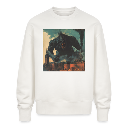 Helvetesstorm över Staden, Ekologisk oversizetröja RADDER unisex från Stanley/Stella - OFF WHITE