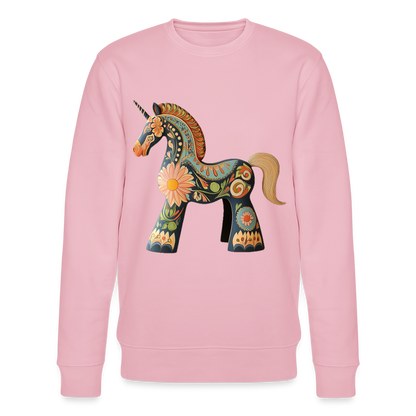 Färger av magi, Ekologisk sweatshirt CHANGER unisex från Stanley/Stella - ljusrosa