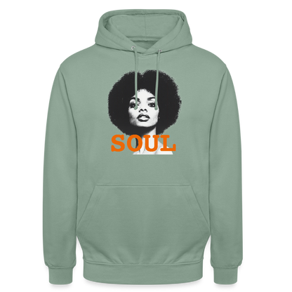 Luvtröja unisex - grågrön