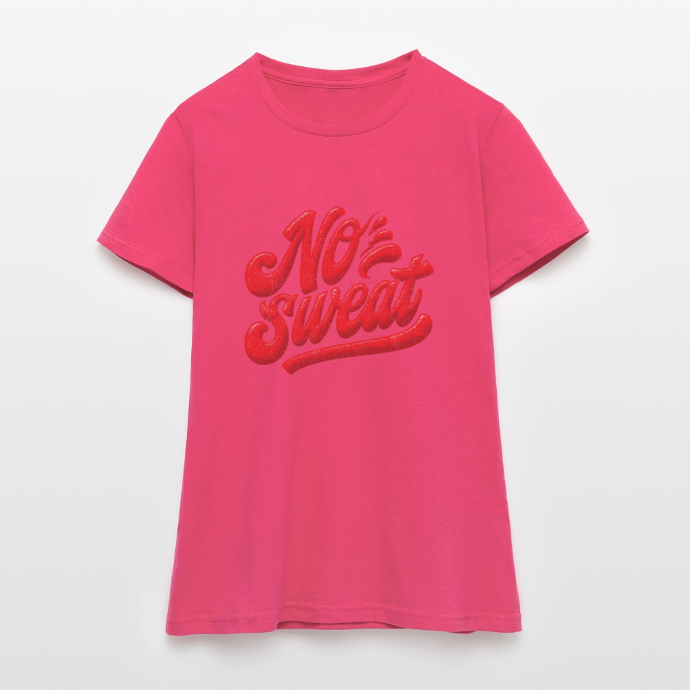 No Sweat, T-shirt dam - azalea