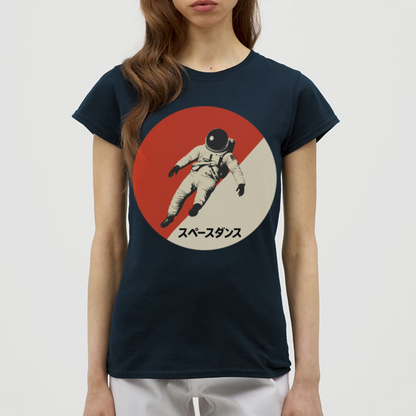 Space Dance, T-shirt dam - marinblå