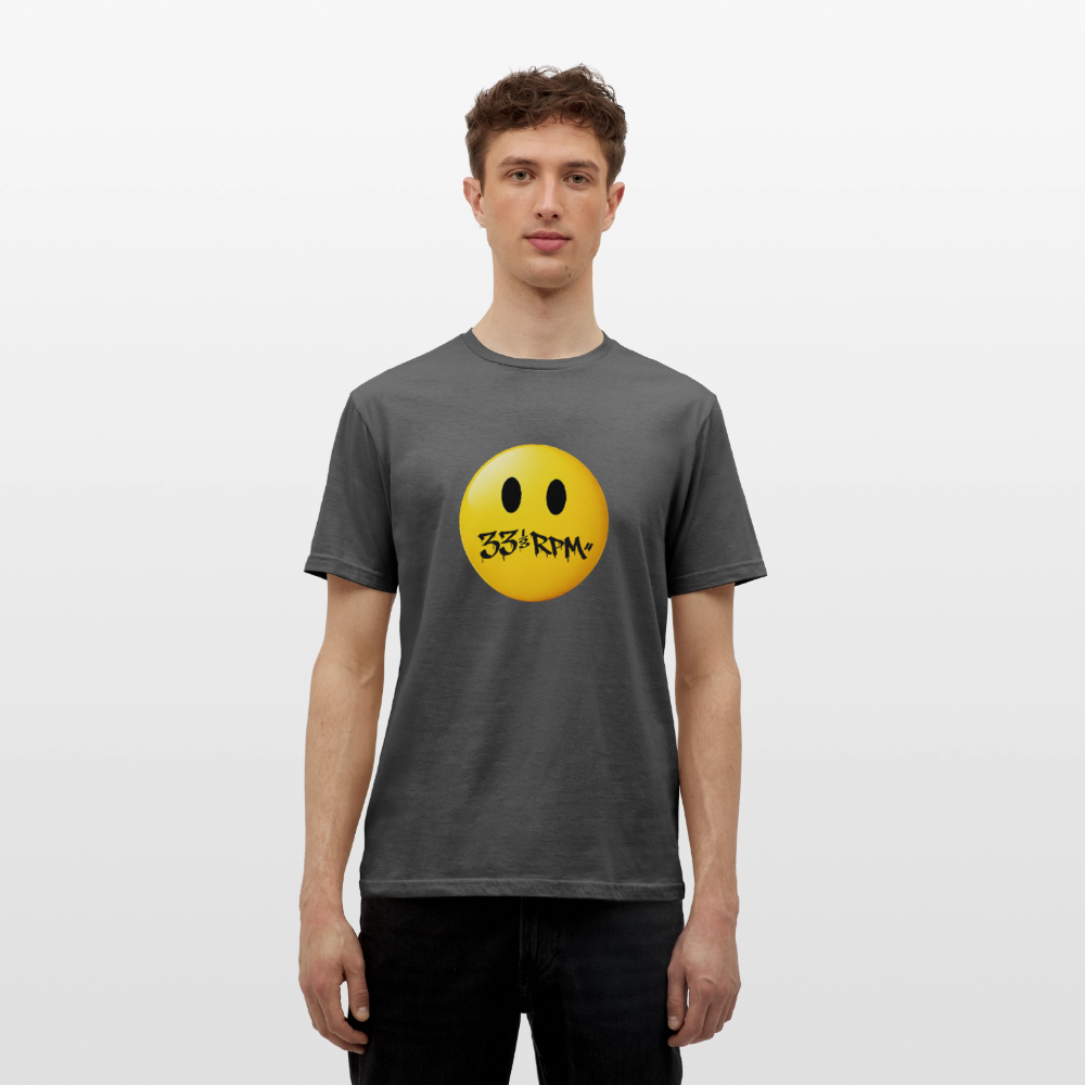 Turntable Grin, T-shirt unisex - kolgrå