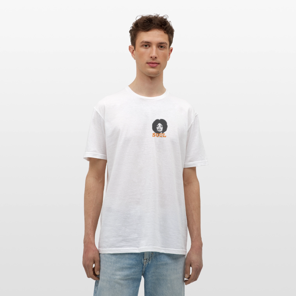 T-shirt unisex - Litet brösttryck - Litet brösttryck - vit