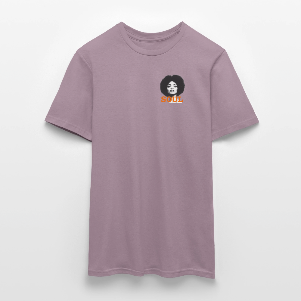 T-shirt unisex - Litet brösttryck - Litet brösttryck - lilagrå 