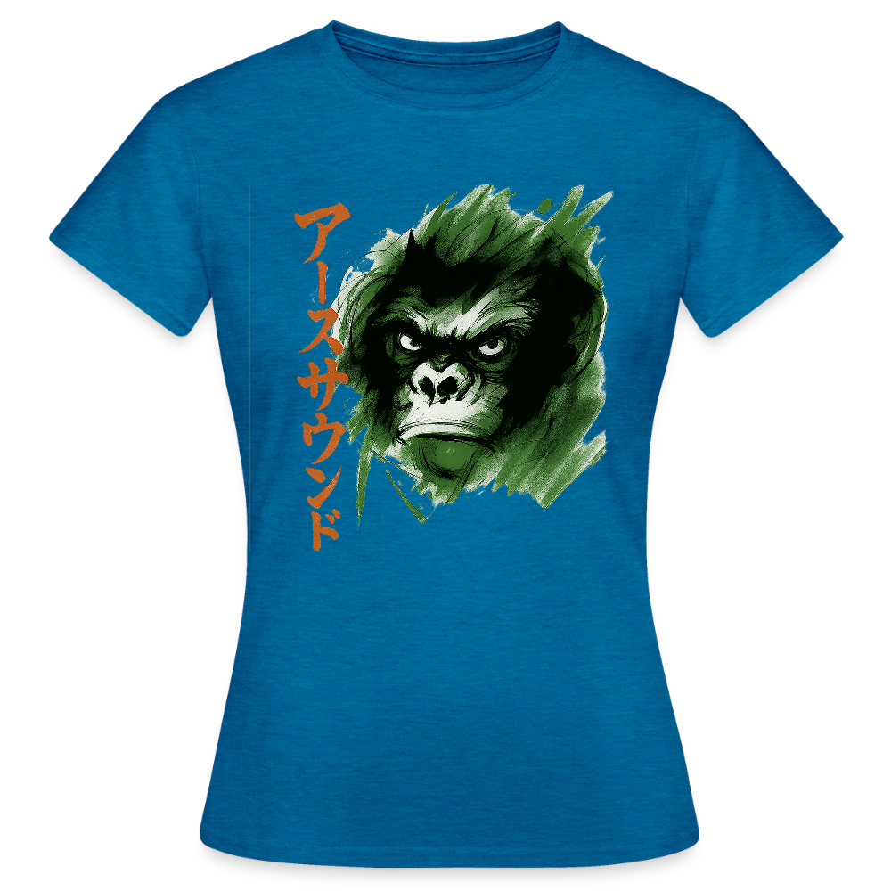 Earth Sound, T-shirt dam - antikblå safirljung