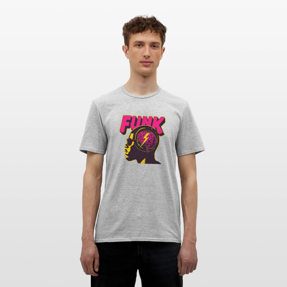 Funk Head, T-shirt herr - gråmelerad