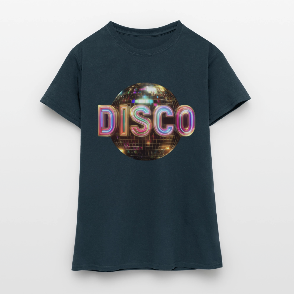 Disco Dreamscape, T-shirt dam - marinblå