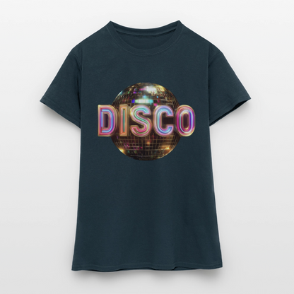 Disco Dreamscape, T-shirt dam - marinblå
