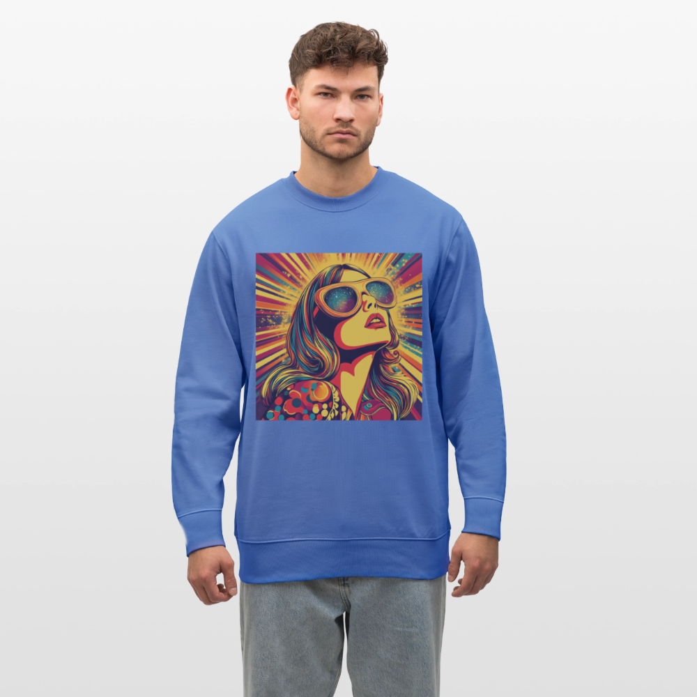 Disco Fever, Ekologisk sweatshirt CHANGER unisex från Stanley/Stella - blå