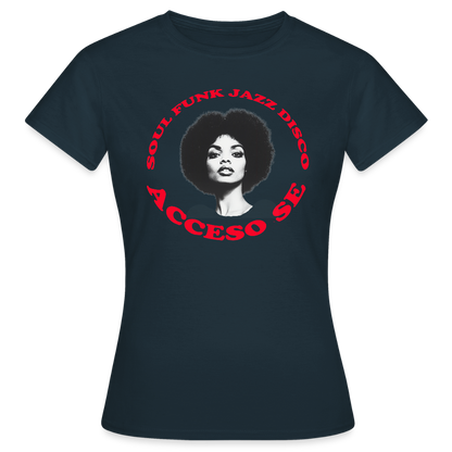 Where Music Lives – Powered by Acceso Family, T-shirt dam - marinblå