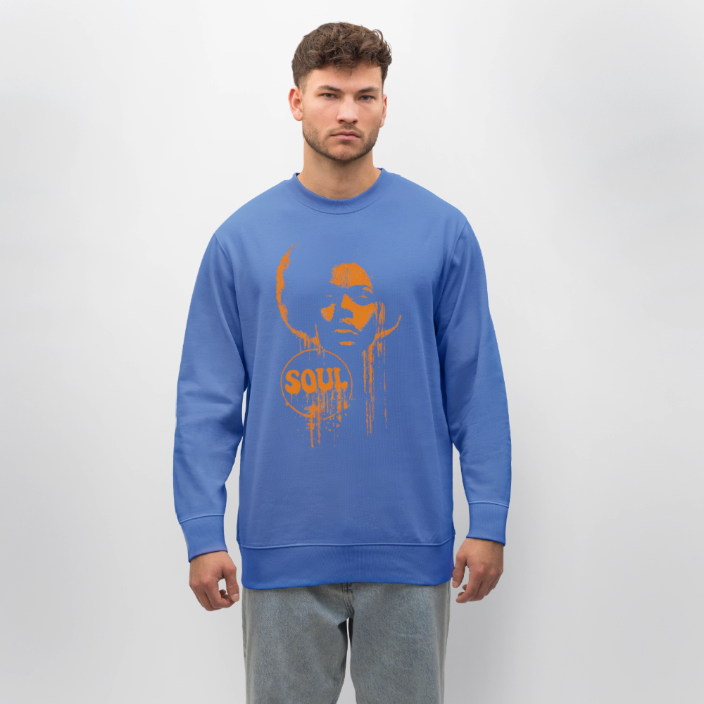 SOUL GLOW, Ekologisk sweatshirt CHANGER unisex från Stanley/Stella - blå