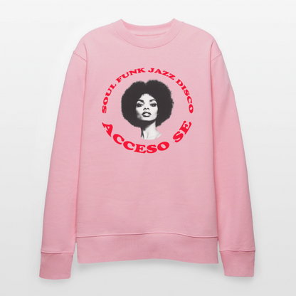Where Music Lives – Powered by Acceso Family, Ekologisk sweatshirt CHANGER unisex från Stanley/Stella - ljusrosa