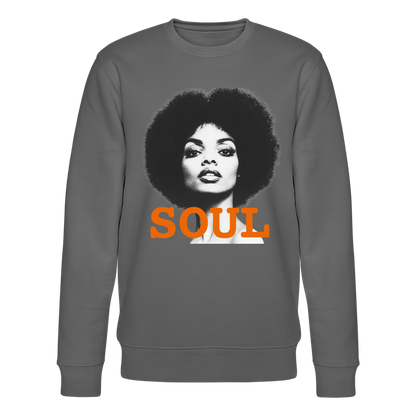 Soul PWR, Ekologisk sweatshirt CHANGER unisex från Stanley/Stella - kolgrå