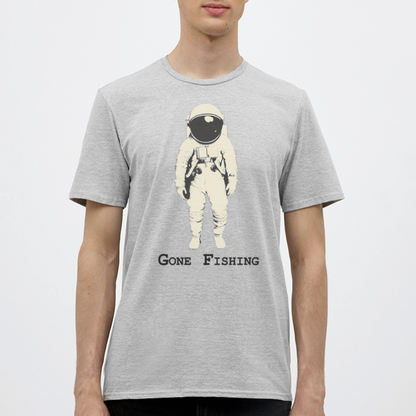 Drifting Beyond – Gone Fishing, T-shirt herr - gråmelerad