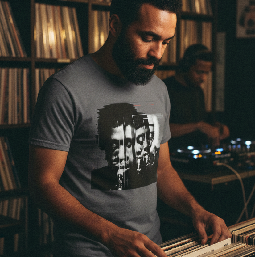Between breaths jazz T-shirt på man - Acceso