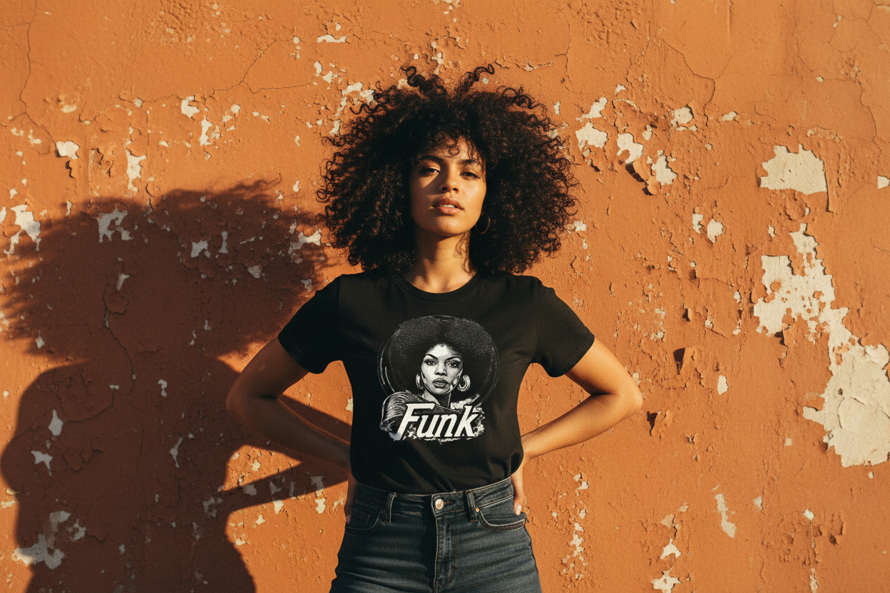 Funk Queen - orange vägg 35mm hero