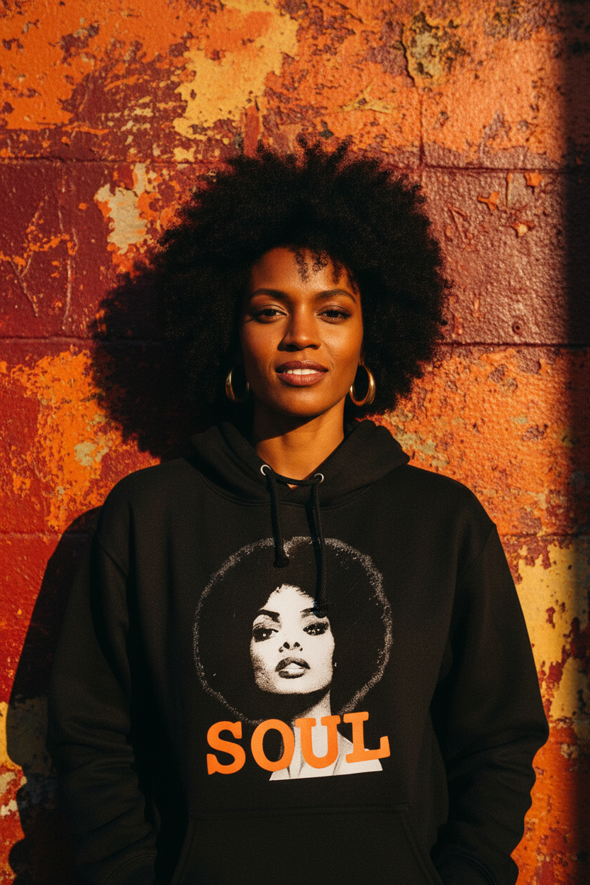 Soul PWR hoodie lifestyle image