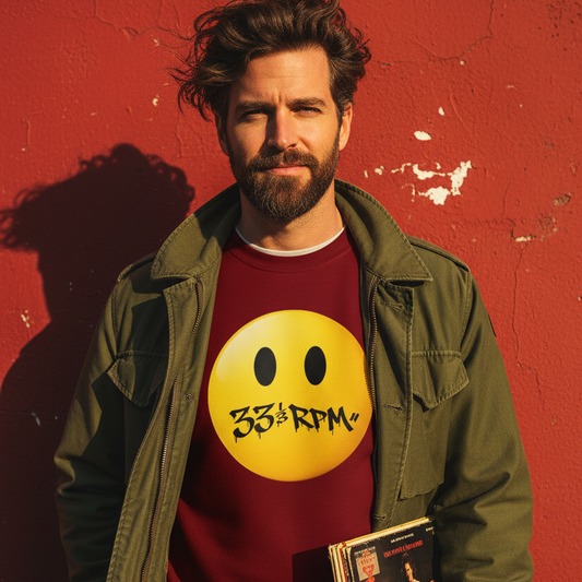 Turntable Grin, Ekologisk sweatshirt unisex